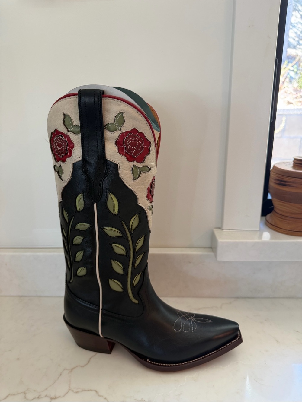 NEW!!! Tecovas ‘Annie’ Roses Cowboy Western Boot Limited Edition size 8-8.5 - Picture 5 of 12